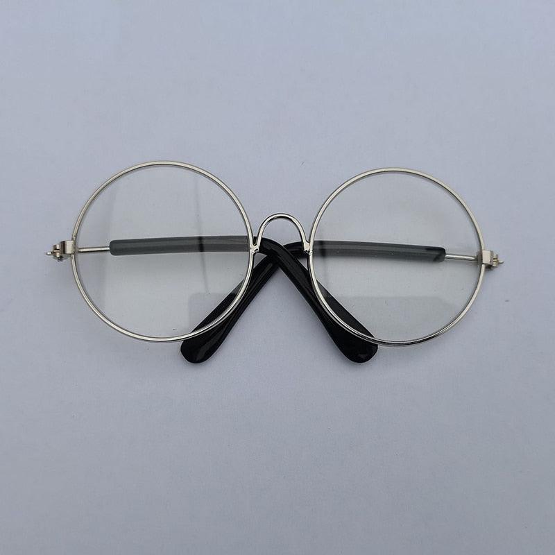 Lunettes de Soleil Ronde pour Chats et Chiens - Lunettes Réfléchissantes, Accessoire Photo Vintage-12-Petmonde