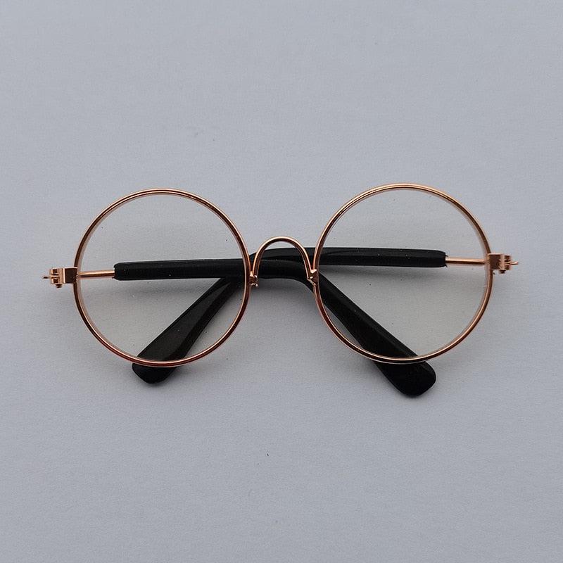 Lunettes de Soleil Ronde pour Chats et Chiens - Lunettes Réfléchissantes, Accessoire Photo Vintage-7-Petmonde