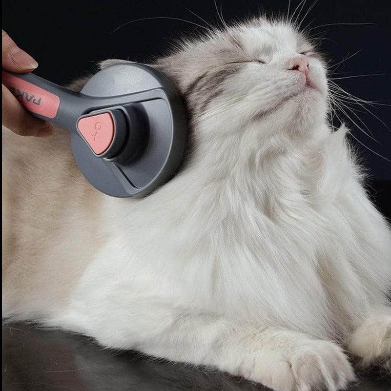 Brosse de nettoyage automatique à aiguille en acier inoxydable,brosse pour  animaux de compagnie,épilation à une touche,peigne pour chien et chat -  Type Fine needle