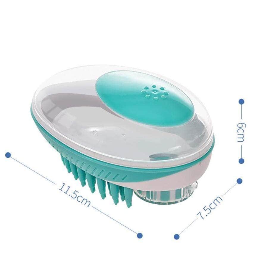 Brosse de Bain et Toilettage avec Réservoir – Chien & Chat-4-Petmonde