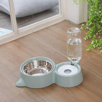 Petmonde-2 en 1 Gamelle et Fontaine automatique pour animaux de compagnie, bol pour aliments et eau, accessoire pour chien et chat--Petmonde