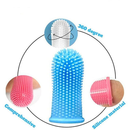 Brosse à Dents Super Douce pour Chien et Chat, Outil de Soins de la Mauvaise Haleine, Sans Silicone, Accessoires Pour Chiens et Chat-7-Petmonde