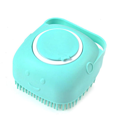 Brosse de Bain en Silicone avec Réservoir de Shampoing – Chien & Chat-4-Petmonde