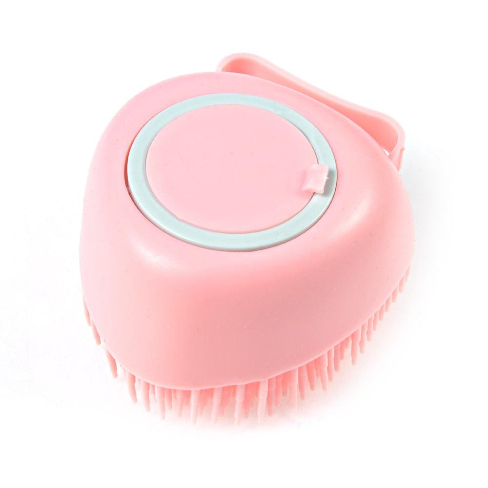 Brosse de Bain en Silicone avec Réservoir de Shampoing – Chien & Chat-5-Petmonde