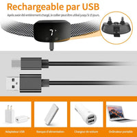 Petmonde-Collier Anti-Aboiement pour Chien, Rechargeable, Étanche, Électrique, IP67-Blanc-Petmonde