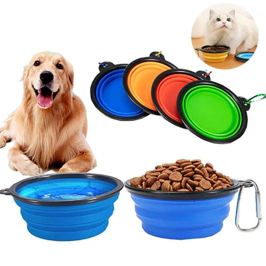 Gamelle Pliable en Silicone pour Animaux de Compagnie - Bol de Voyage pour Chiot, Chat et Chien-1-Petmonde