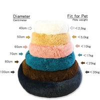 Petmonde-Lit Rond Ultra Doux et Lavable pour Chien et Chat, Lit Donut pour Animaux de Compagnie, 80-110 cm--Petmonde