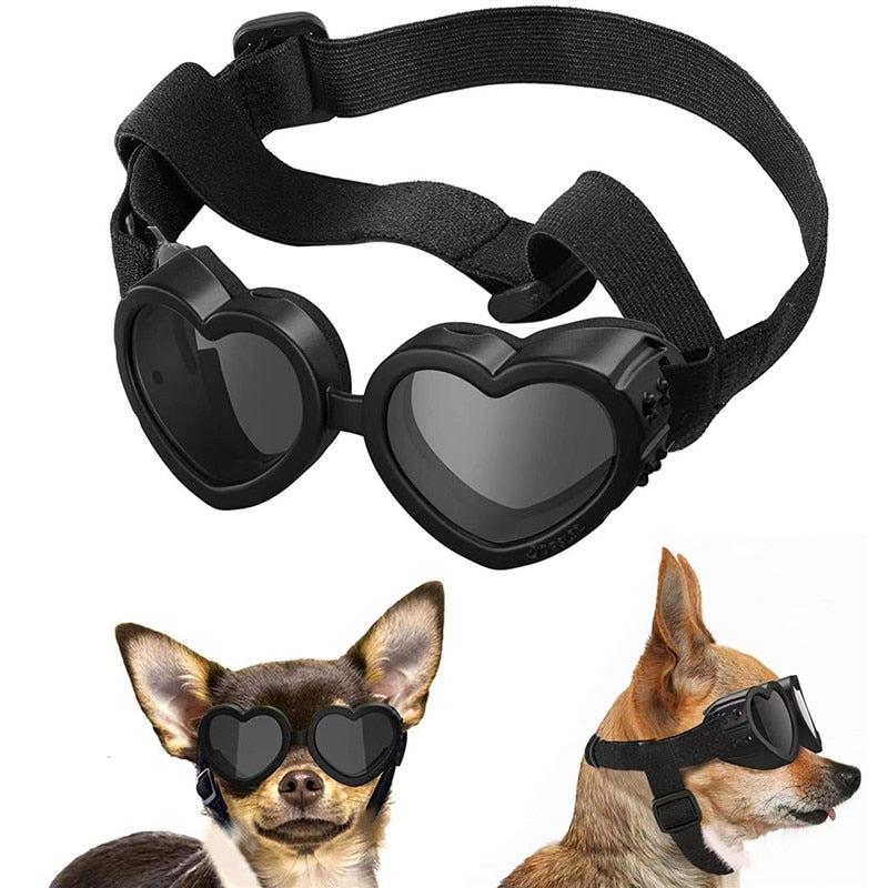 Lunettes de Soleil en Forme de Cœur pour Chiens et Chats - Protection UV, Sangle Réglable-8-Petmonde