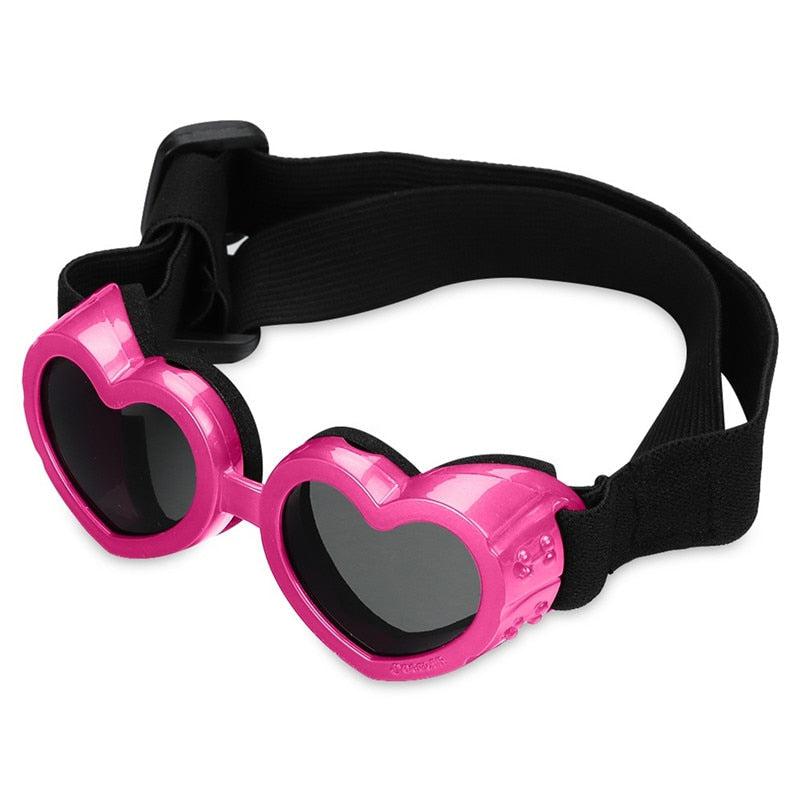 Lunettes de Soleil en Forme de Cœur pour Chiens et Chats - Protection UV, Sangle Réglable-3-Petmonde