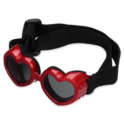 Lunettes de Soleil en Forme de Cœur pour Chiens et Chats - Protection UV, Sangle Réglable-6-Petmonde