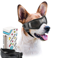 Petmonde-Lunettes de soleil réglables pour chiens de petite et moyenne race, protection UV, faciles à porter, accessoire pour chien-Noir-S-Petmonde