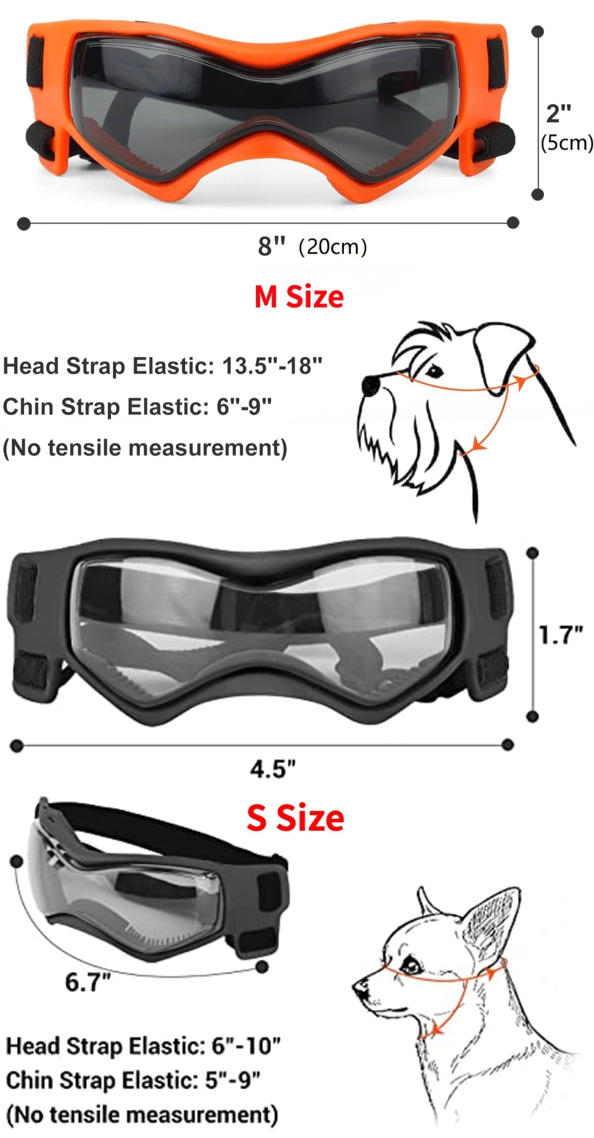 Lunettes de soleil réglables pour chiens de petite et moyenne race, protection UV, faciles à porter, accessoire pour chien-8-Petmonde