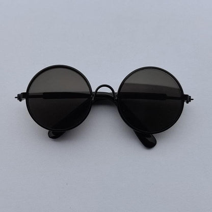 Lunettes de Soleil Ronde pour Chats et Chiens - Lunettes Réfléchissantes, Accessoire Photo Vintage-10-Petmonde