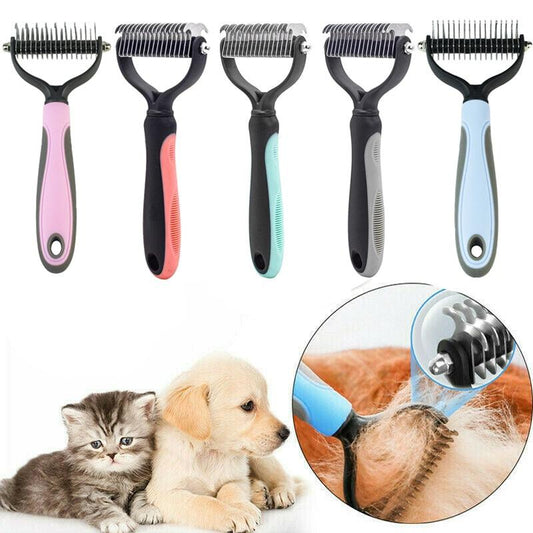 Peigne Démêlant pour Animaux – Outil de Toilettage Doux pour Chiens et Chats à Poils Longs et Bouclés-1-Petmonde