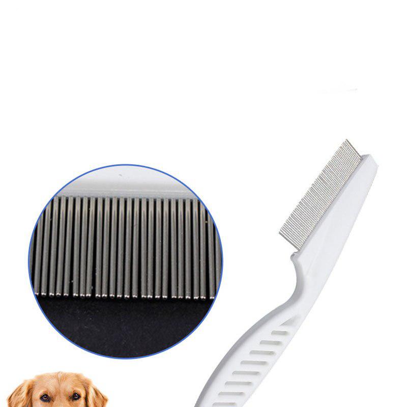 Peigne Anti-Puces en Acier Inoxydable pour Chiens et Chats – Brosse Densité Haute pour Poils-5-Petmonde