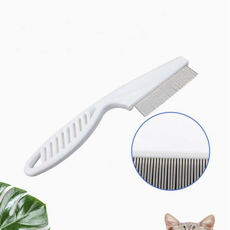 Peigne Anti-Puces en Acier Inoxydable pour Chiens et Chats – Brosse Densité Haute pour Poils-6-Petmonde