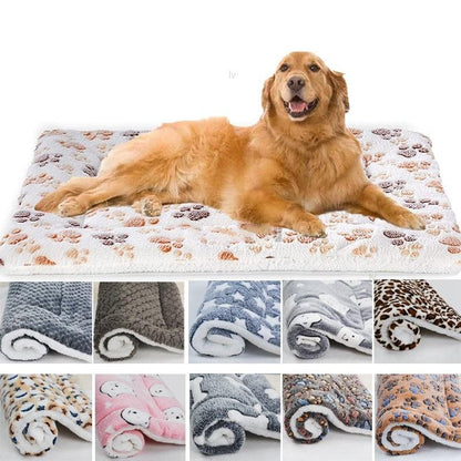 Tapis de Couchage Douillet pour Chiens et Chats - Couverture Polaire et Matelas Confortables pour Tous Types de Chiens-2-Petmonde