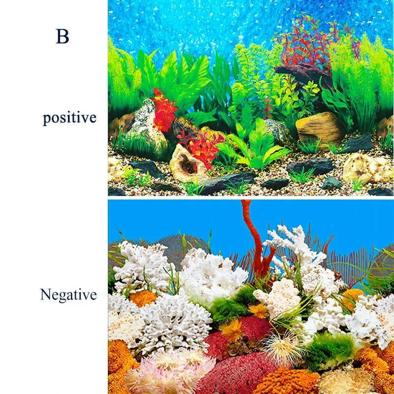 Fond d'Aquarium Autocollant 3D Monde Sous-Marin-8-Petmonde