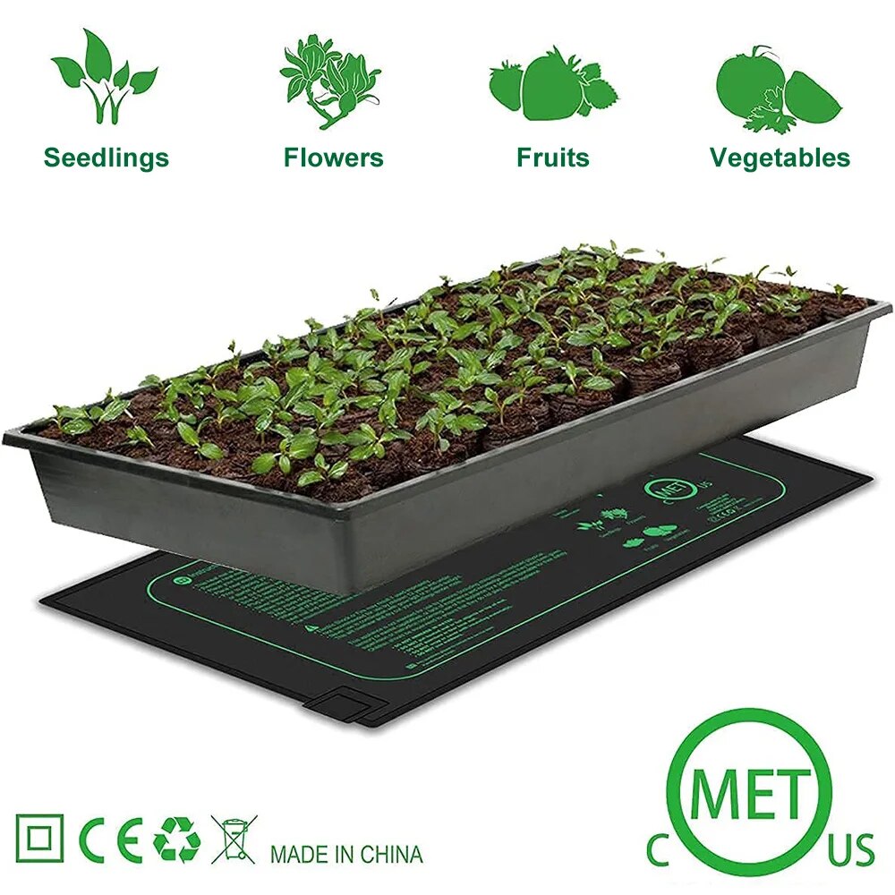 Tapis de Germination Étanche à la Chaleur pour Plantes d'Intérieur : Idéal pour la Propagation de Semis, de Clones et le Démarrage de la Croissance-2-Petmonde