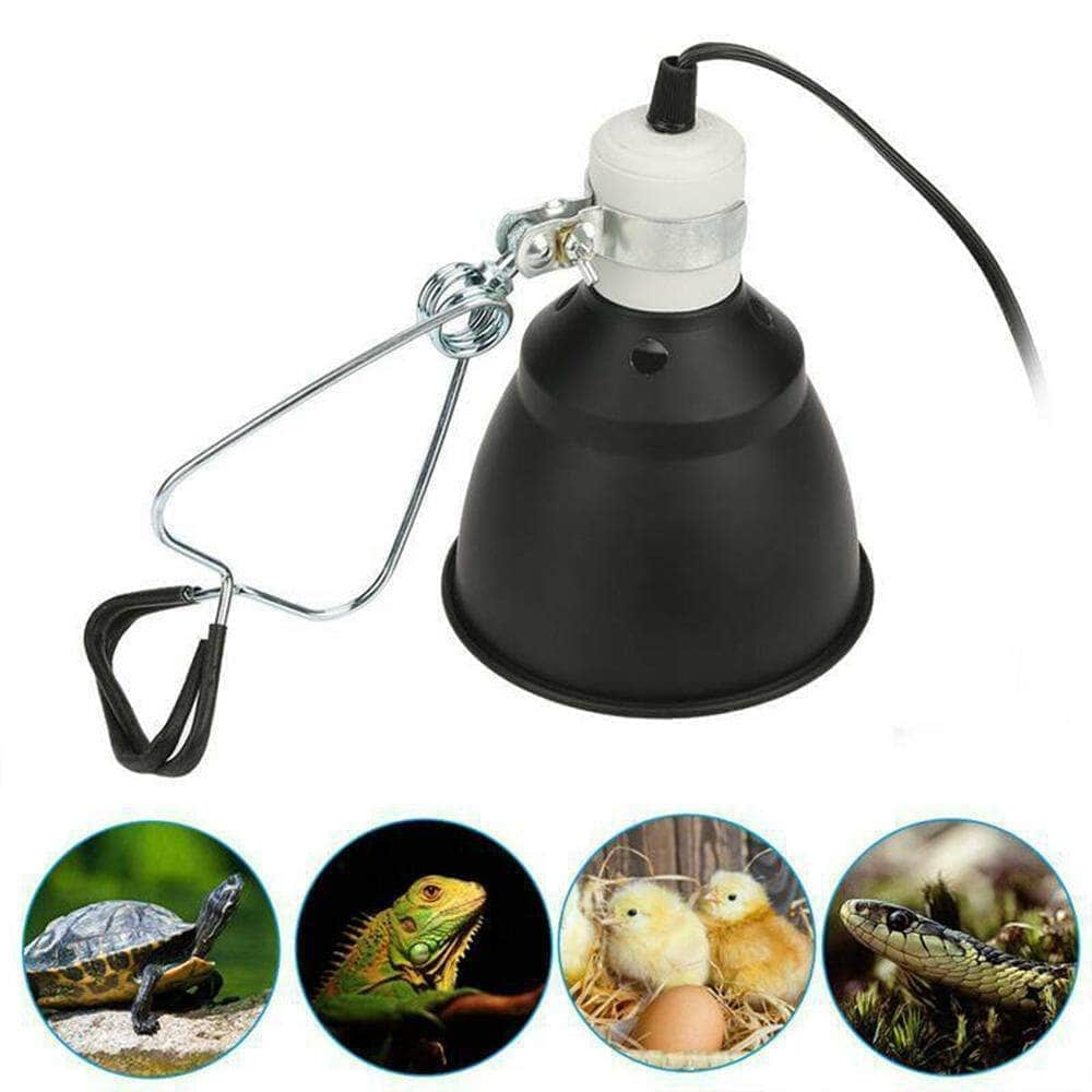 Abat-jour en céramique avec porte-ampoule E27 – Lampe chauffante UVA UVB pour tortues et reptiles-2-Petmonde