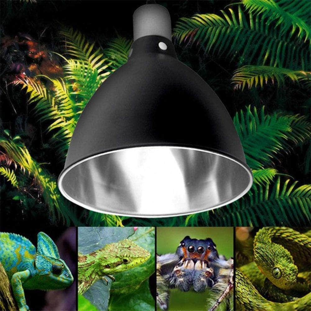 Abat-jour en céramique avec porte-ampoule E27 – Lampe chauffante UVA UVB pour tortues et reptiles-1-Petmonde