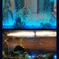 Petmonde-Barre LED éclairage d'aquarium submersible utilisable avec pompe à air 2 en 1 lumière et bulles-éclairage--Petmonde