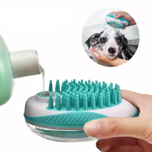 Brosse de Bain et Toilettage avec Réservoir – Chien & Chat-1-Petmonde