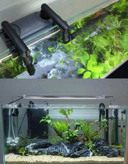 Filtre externe accrochable système de filtration ultra-silencieux à débit réglable pour aquarium-2-Petmonde