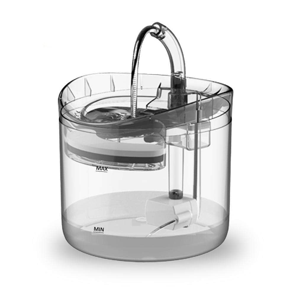 Fontaine d'Eau Automatique 2L pour Chat et Chien - Pompe Silencieuse et Filtres-3-Petmonde