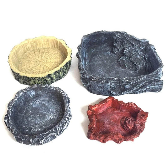 Petmonde-Gamelle pour tortue reptile amphibien mangeoire en résine-Accessoires--Petmonde