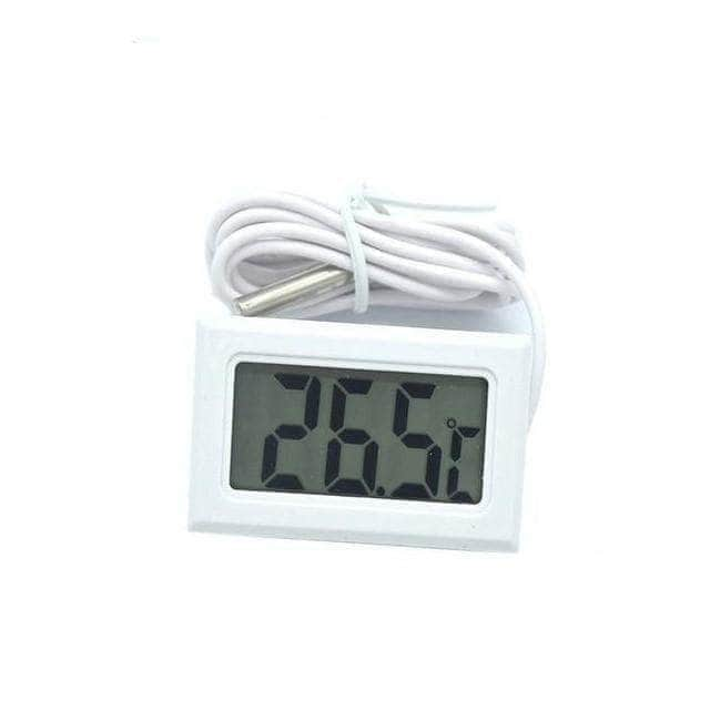 Petmonde-Hygromètre thermomètre avec affichage LCD pour aquarium terrarium reptile-Aquarium Temperature Controllers-Thermomètre blanc-Petmonde