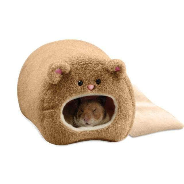 Lit hamster petit rongeur nid en coton peluche accessoire hamster souris-1-Petmonde