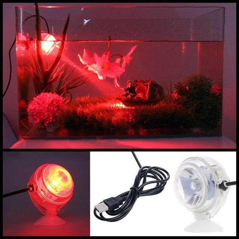 Lumière LED submersible étanche fixation à ventouse pour aquarium-6-Petmonde