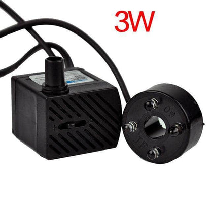 Pompe à eau avec LED fontaine pour filtration aquarium 3W/5W-3-Petmonde