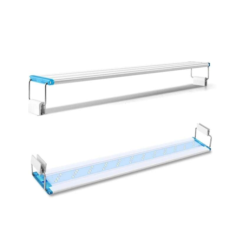 Rampe à LED extensible éclairage pour aquarium avec braquettes extensibles 18-72 cm-2-Petmonde