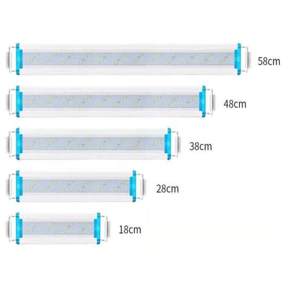 Rampe à LED extensible éclairage pour aquarium avec braquettes extensibles 18-72 cm-5-Petmonde