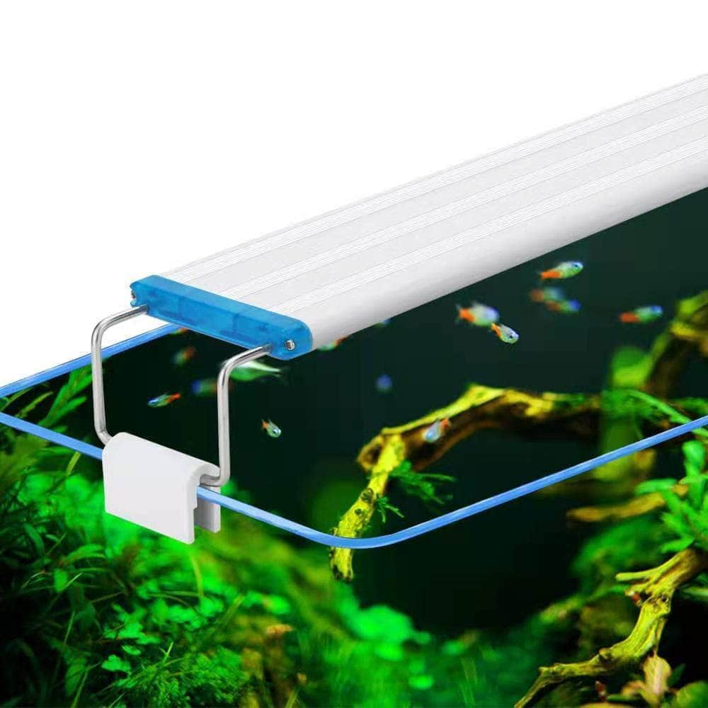 Rampe à LED extensible éclairage pour aquarium avec braquettes extensibles 18-72 cm-1-Petmonde