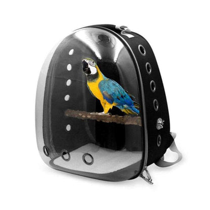 Sac à dos de voyage en tissu pour oiseaux avec rideaux imperméable anti-soleil cage oiseau transportable-1-Petmonde