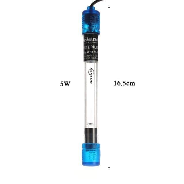 Stérilisateur UV-C submersible anti-algues désinfection et traitement d'eau pour aquarium 5/7/9/11/13W-6-Petmonde