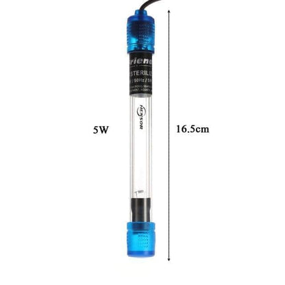 Stérilisateur UV-C submersible anti-algues désinfection et traitement d'eau pour aquarium 5/7/9/11/13W-6-Petmonde