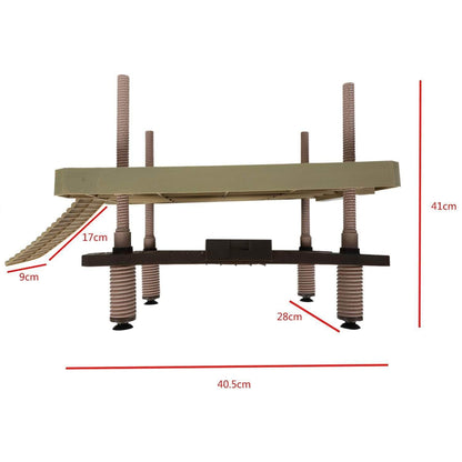 Terrasse de repos plate-forme de bronzage île flottante pour tortue aquatique grenouille accessoire pour aquarium-4-Petmonde