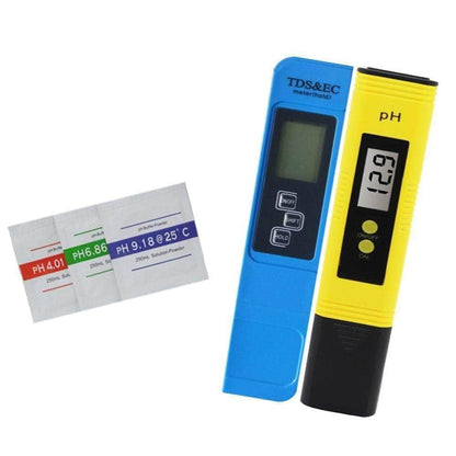 Testeur PH TDS EC thermomètre ph mètre conductimètre kit de test qualité d'eau lot de 2-1-Petmonde