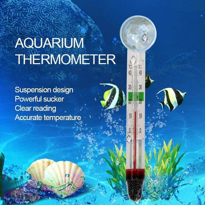 Thermomètre submersible étanche en verre outil de mesure accessoire pour aquarium-2-Petmonde